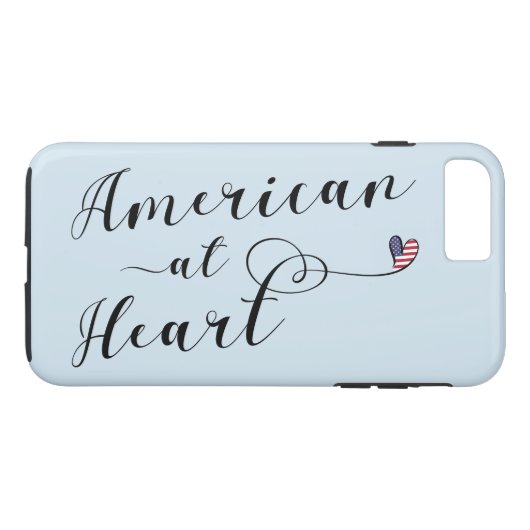 American at Heart Cell Phone Case (Achterkant (Horizontaal))