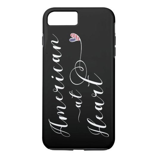 American at Heart Mobile Phone Case (Achterkant)