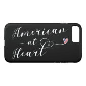 American at Heart Mobile Phone Case (Achterkant (Horizontaal))