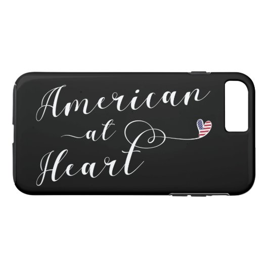 American at Heart Mobile Phone Case (Achterkant (Horizontaal))