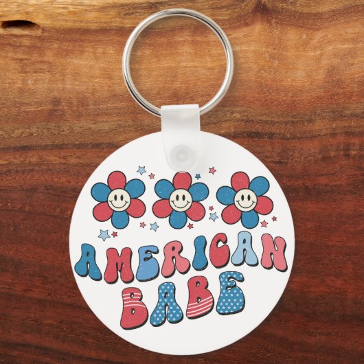 American Babe Sleutelhanger (Voorkant)