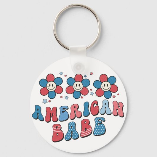 American Babe Sleutelhanger (Achterkant)