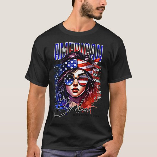 American Babe - Trendy & Sexy Mode voor vrouwen T-shirt (Voorkant)