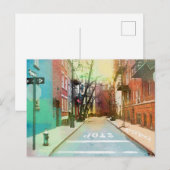 American Backstreets Scene Urban Pop Art Postcard Briefkaart (Voorkant / Achterkant)