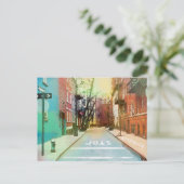 American Backstreets Scene Urban Pop Art Postcard Briefkaart (Staand voorkant)