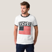 AMERICAN BADASS Conservative PATRIOTIC T-Shirts (Voorkant volledig)