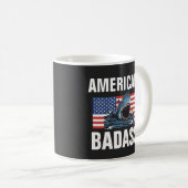 AMERICAN BADASS PATRIOT COFFEE MOK CUP (Voorkant rechts)