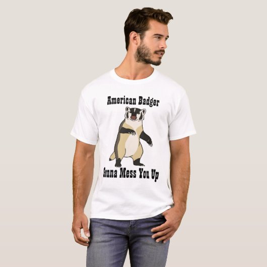 American Badger T-shirt (Voorkant volledig)
