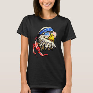 American Bald Eagle 4 juli USA Patriottische Ani T-shirt