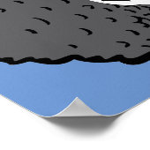 American Bald Eagle Afro Funny Poster Sign (Hoek)