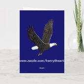 American Bald Eagle Birthday Kaart (Achterkant)