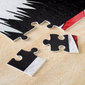 American Bald Eagle Drawing and Flag Puzzle Legpuzzel (Zijkant)