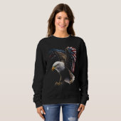 American Bald Eagle Eyes Flag Country 8 Trui (Voorkant volledig)
