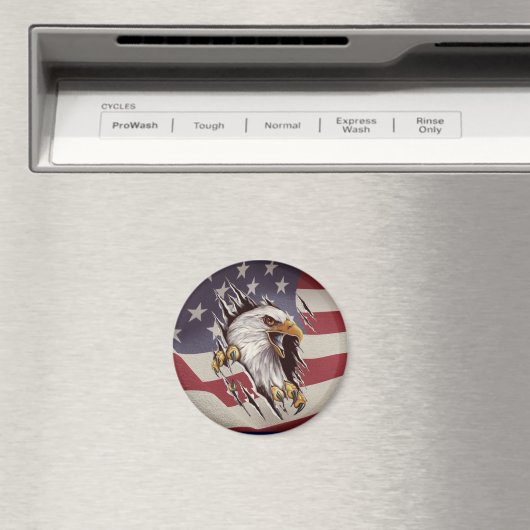 American Bald Eagle Freedom Magnet (Insitu (Vaatwasser))
