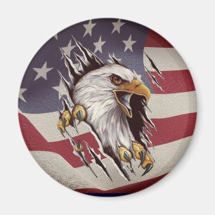 American Bald Eagle Freedom Magnet
