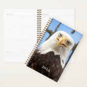 American Bald Eagle Gezicht Grappige Fine Art Planner (Display)