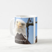 American Bald Eagle Goedemorgen Grappig Koffiemok (Voorkant links)