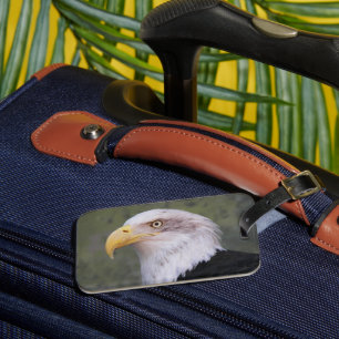 American Bald Eagle Head Bagagelabel