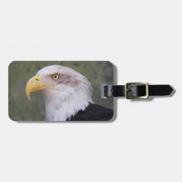 American Bald Eagle Head Bagagelabel
