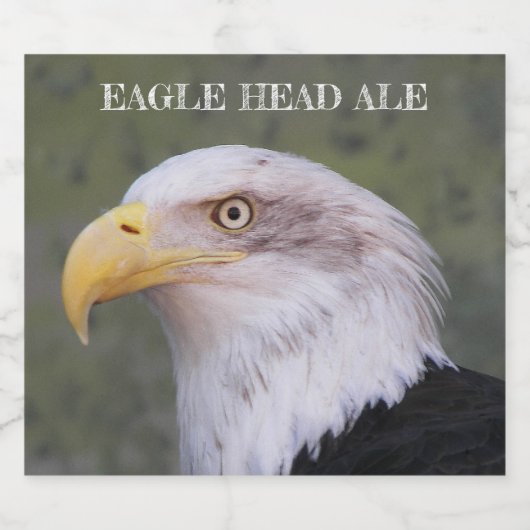 American Bald Eagle Head Bier Etiket (Enkel label)