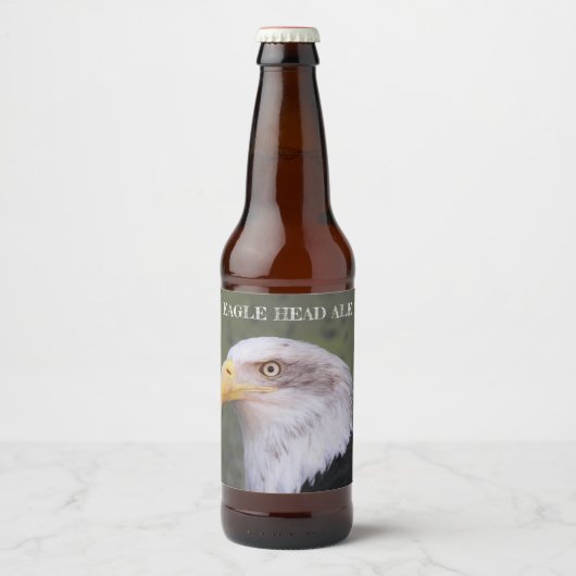 American Bald Eagle Head Bier Etiket (Voorkant)