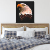 American Bald Eagle Head Canvas Afdruk (Insitu (Slaapkamer))