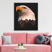 American Bald Eagle Head Canvas Afdruk (Insitu (Woonkamer))