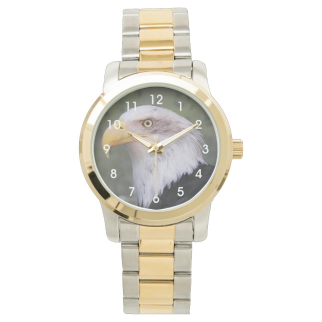 American Bald Eagle Head Horloge (Voorkant)