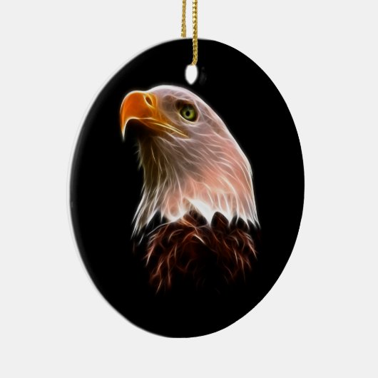American Bald Eagle Head Keramisch Ornament (Rechts)