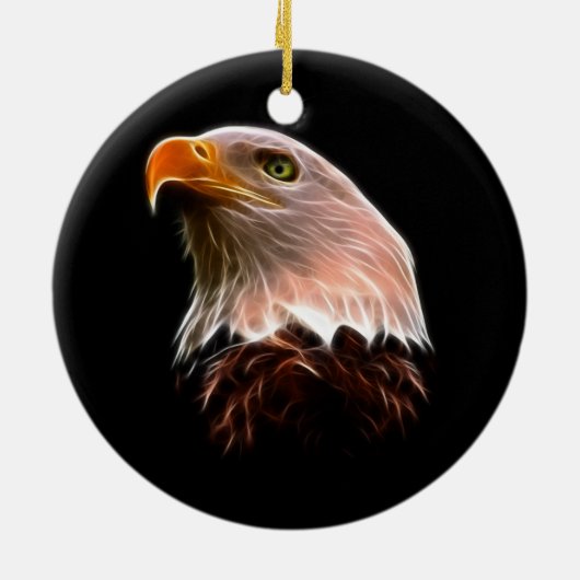 American Bald Eagle Head Keramisch Ornament (Achterkant)
