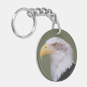 American Bald Eagle Head Sleutelhanger (Voorkant Links)