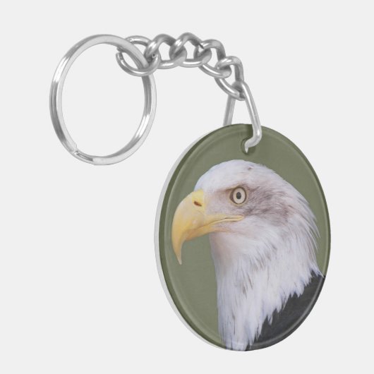 American Bald Eagle Head Sleutelhanger (Voorkant Links)
