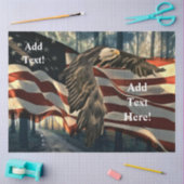 American Bald Eagle Home of the Brave Tissue Pape Tissuepapier (Craft)