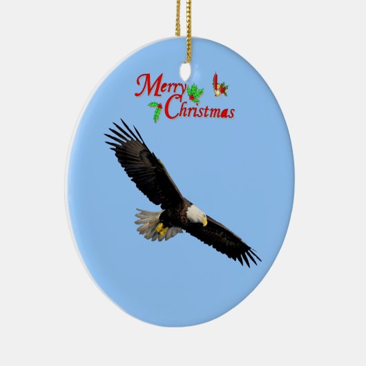 American Bald Eagle kerstversiering Keramisch Ornament (Rechts)