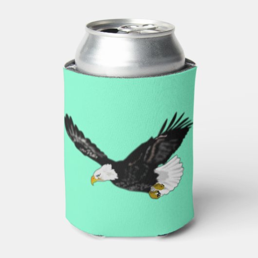 American Bald Eagle Koelbox - aangepaste kleuren Blikjeskoeler (Blikje Voorkant)