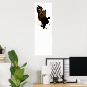 American Bald Eagle Landing Poster (Thuiskantoor)