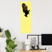 American Bald Eagle Landing Poster (Thuiskantoor)
