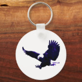 American Bald Eagle Landing Sleutelhanger (Voorkant)