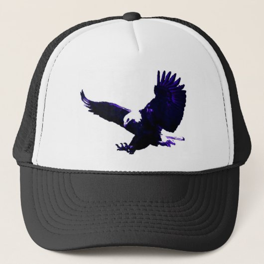 American Bald Eagle Landing Trucker Pet (Voorkant)
