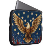 "American Bald Eagle Laptop Sleeve – Patriottische (Voorkant Rechts)