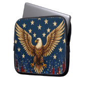 "American Bald Eagle Laptop Sleeve – Patriottische (Voorkant Links)