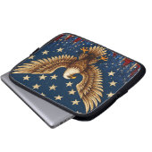 "American Bald Eagle Laptop Sleeve – Patriottische (Voorkant onderkant)