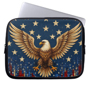 "American Bald Eagle Laptop Sleeve – Patriottische