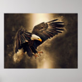 American Bald Eagle Let Freedom Soar Poster (Voorkant)