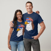 American Bald Eagle Mullet 4 juli Funny USA T-shirt (Unisex)