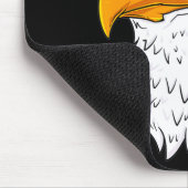 American Bald Eagle Mullet 4th Of July Funny Usa  Muismat (Hoek)