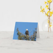 American Bald Eagle Note Kaart (Gele Bloem)