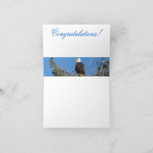 American Bald Eagle Note Kaart (Binnen)