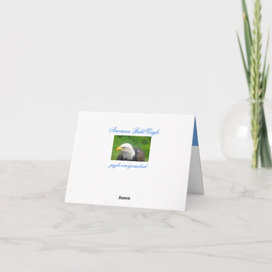 American Bald Eagle Note Kaart (Achterkant)