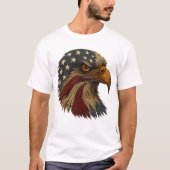 American Bald Eagle Patriotic T-shirt (Voorkant)